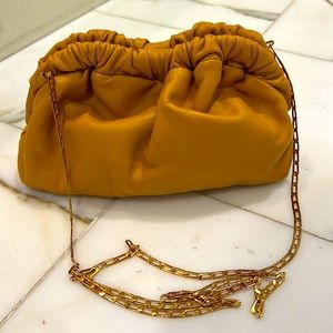 Mansur Gavriel Mini Cloud Clutch Ochre